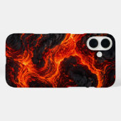 Abstract patroon van gesmolten lavastroom Case-Mate iPhone case (Achterkant (horizontaal))