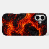 Abstract patroon van gesmolten lavastroom Case-Mate iPhone case (Achterkant (horizontaal))