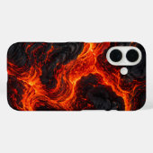 Abstract patroon van gesmolten lavastroom Case-Mate iPhone case (Achterkant (horizontaal))