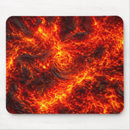 Abstract patroon van gesmolten lavastroom muismat