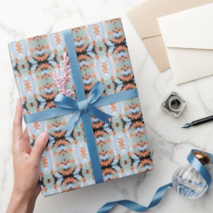 Abstract Patroon van Gespleten Uiteinden en Zachte Cadeaupapier