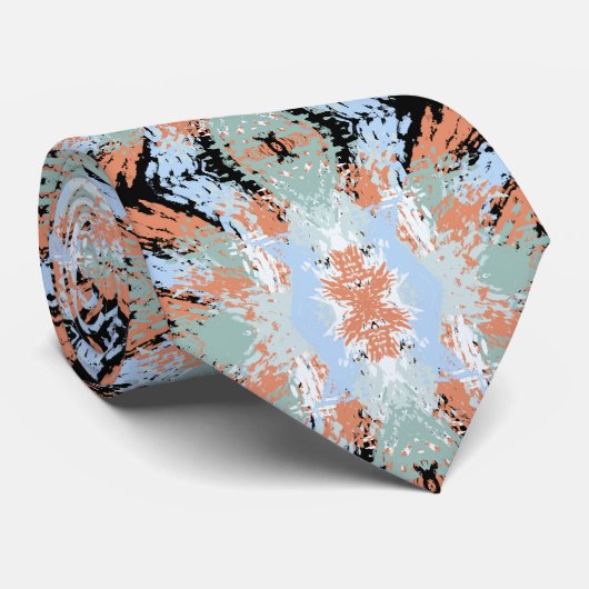 Abstract patroon van gespleten uiteinden met paste stropdas (Opgerold)