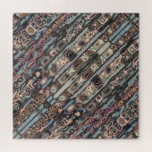 Abstract patroon van getextureerde aartafels legpuzzel (Horizontaal)