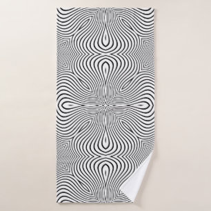 Abstract patroon van golvende strepen of van gegol badhanddoek