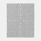 Abstract patroon van golvende strepen of van gegol fleece deken (Voorkant)