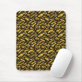 Abstract patroon van goud folie muismat (Met muis)