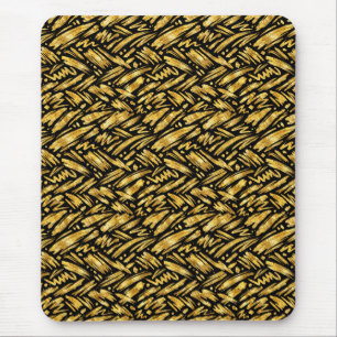 Abstract patroon van goud folie muismat