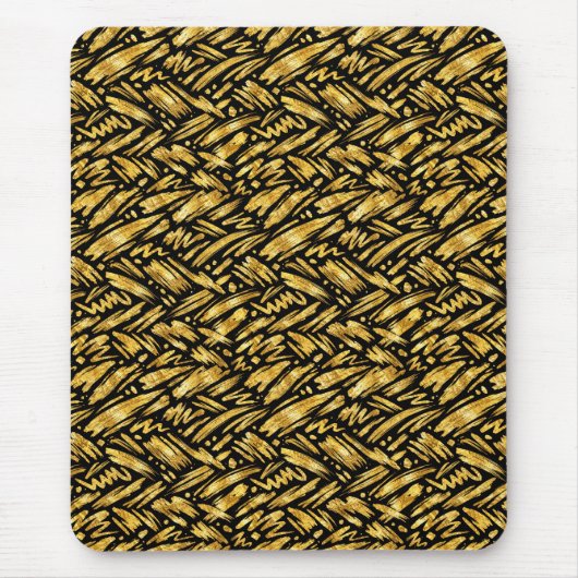 Abstract patroon van goud folie muismat (Voorkant)