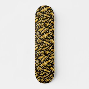Abstract patroon van goud folie persoonlijk skateboard