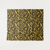 Abstract patroon van goud folie wandkleed (Voorkant (horizontaal))