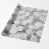 abstract patroon van hedendaagse cirkelverf cadeaupapier (Uitgerold)