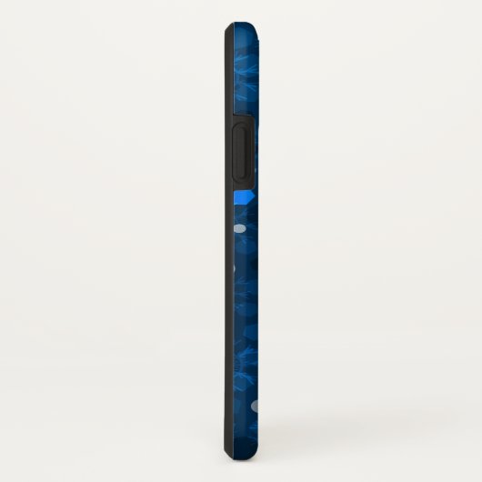 Abstract patroon van kerstblauw Case-Mate iPhone case (Achterkant/rechts)