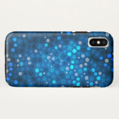 Abstract patroon van kerstblauw Case-Mate iPhone case (Achterkant (horizontaal))