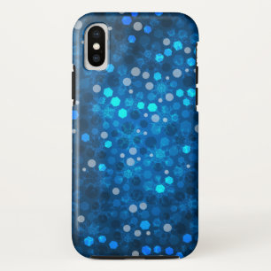 Abstract patroon van kerstblauw Case-Mate iPhone case