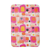 Abstract patroon van kleurrijke blokken midden eeu badmat (Voorkant Verticaal)