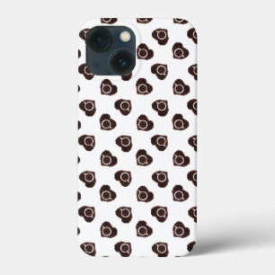 Abstract patroon van koffiehart Case-Mate iPhone case