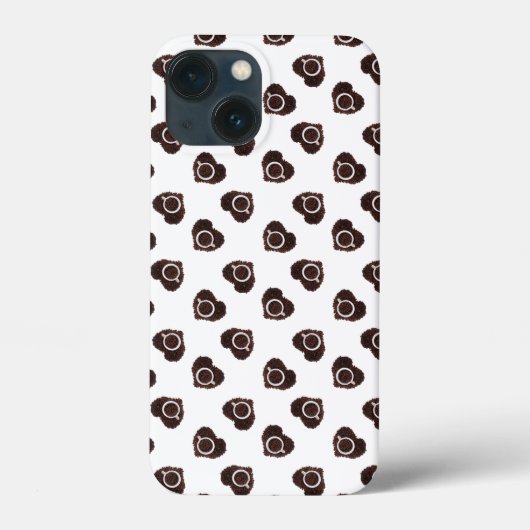 Abstract patroon van koffiehart Case-Mate iPhone case (Achterkant)