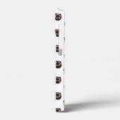 Abstract patroon van koffiehart Case-Mate iPhone case (Achterkant / Links)