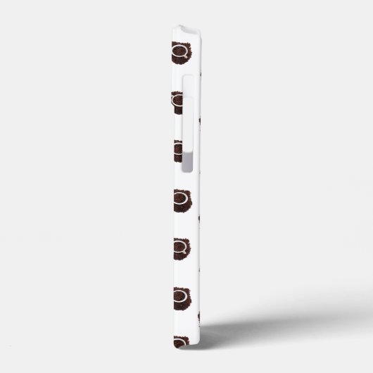 Abstract patroon van koffiehart Case-Mate iPhone case (Achterkant / Links)