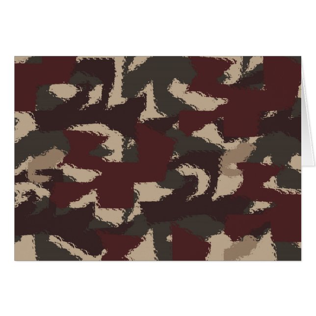 Abstract patroon van militaire camouflage (Voorkant Horizontaal)