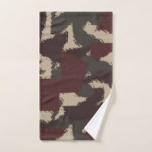 Abstract patroon van militaire camouflage bad handdoek (Handdoek)