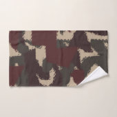Abstract patroon van militaire camouflage bad handdoek (Handdoek)