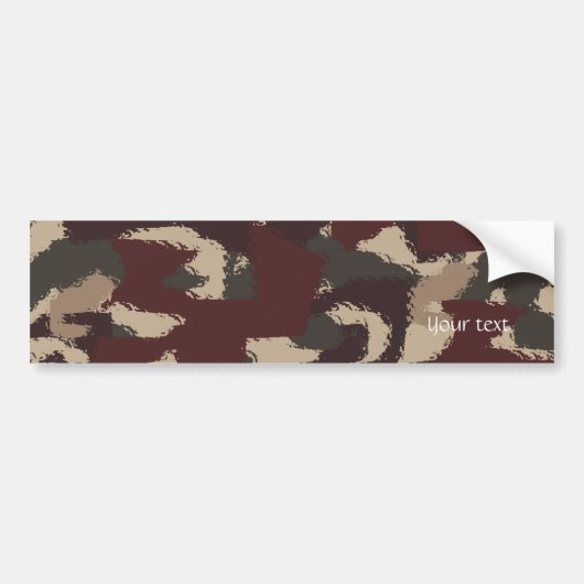 Abstract patroon van militaire camouflage bumpersticker (Voorkant)