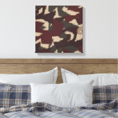Abstract patroon van militaire camouflage canvas afdruk (Insitu (Slaapkamer))