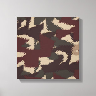 Abstract patroon van militaire camouflage canvas afdruk