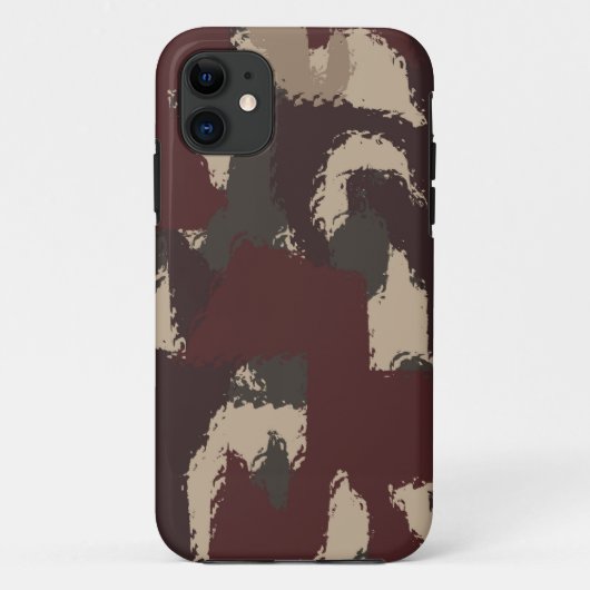 Abstract patroon van militaire camouflage Case-Mate iPhone case (Achterkant)
