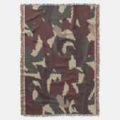 Abstract patroon van militaire camouflage deken (Voorkant Verticaal)