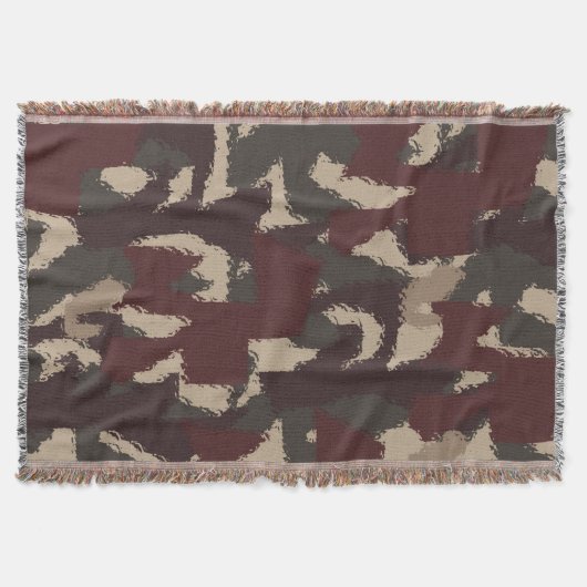 Abstract patroon van militaire camouflage deken (Voorkant)