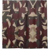 Abstract patroon van militaire camouflage douchegordijn (Voorkant)