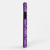 Abstract patroon van paarse bloemen Case-Mate iPhone case (Achterkant/rechts)