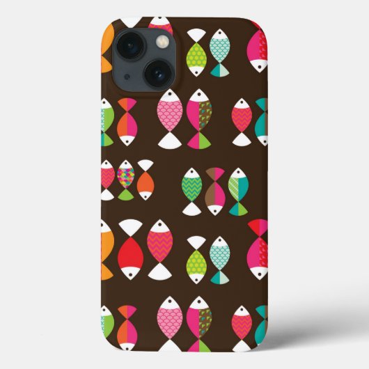 Abstract patroon van retrovis onder water 2 Case-Mate iPhone case (Achterkant)