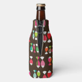 Abstract patroon van retrovis onder water 2 flesjeskoeler (Fles Achterkant)