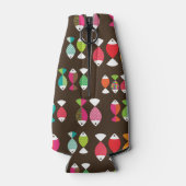 Abstract patroon van retrovis onder water 2 flesjeskoeler (Achterkant)