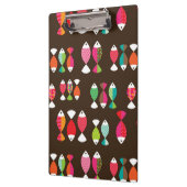 Abstract patroon van retrovis onder water 2 klembord (Links)