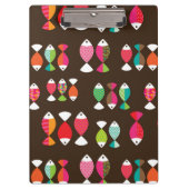 Abstract patroon van retrovis onder water 2 klembord (Voorkant)