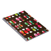 Abstract patroon van retrovis onder water 2 notitieboek (Rechterzijde)