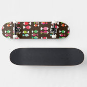Abstract patroon van retrovis onder water 2 skateboard (Horizontaal)