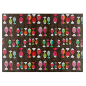 Abstract patroon van retrovis onder water 2 snijplank (Voorkant)