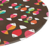 Abstract patroon van retrovis onder water 2 snijplank (Hoek)