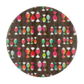 Abstract patroon van retrovis onder water 2 snijplank (Voorkant)