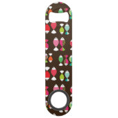 Abstract patroon van retrovis onder water 2 speed flessenopener (Achterkant)