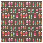 Abstract patroon van retrovis onder water 2 stof (Swatch)