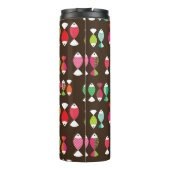 Abstract patroon van retrovis onder water 2 thermosbeker (Achterkant)