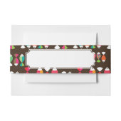 Abstract patroon van retrovis onder water 2 uitnodigingen wikkel (Voorkant Voorbeeld)