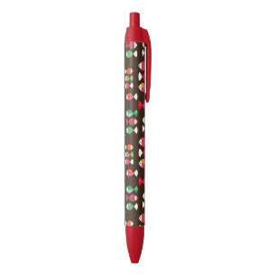 Abstract patroon van retrovis onder water 2 zwarte inkt pen