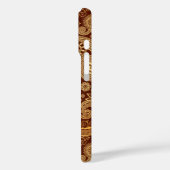 Abstract patroon van rode en goudflens Case-Mate iPhone case (Achterkant / Links)